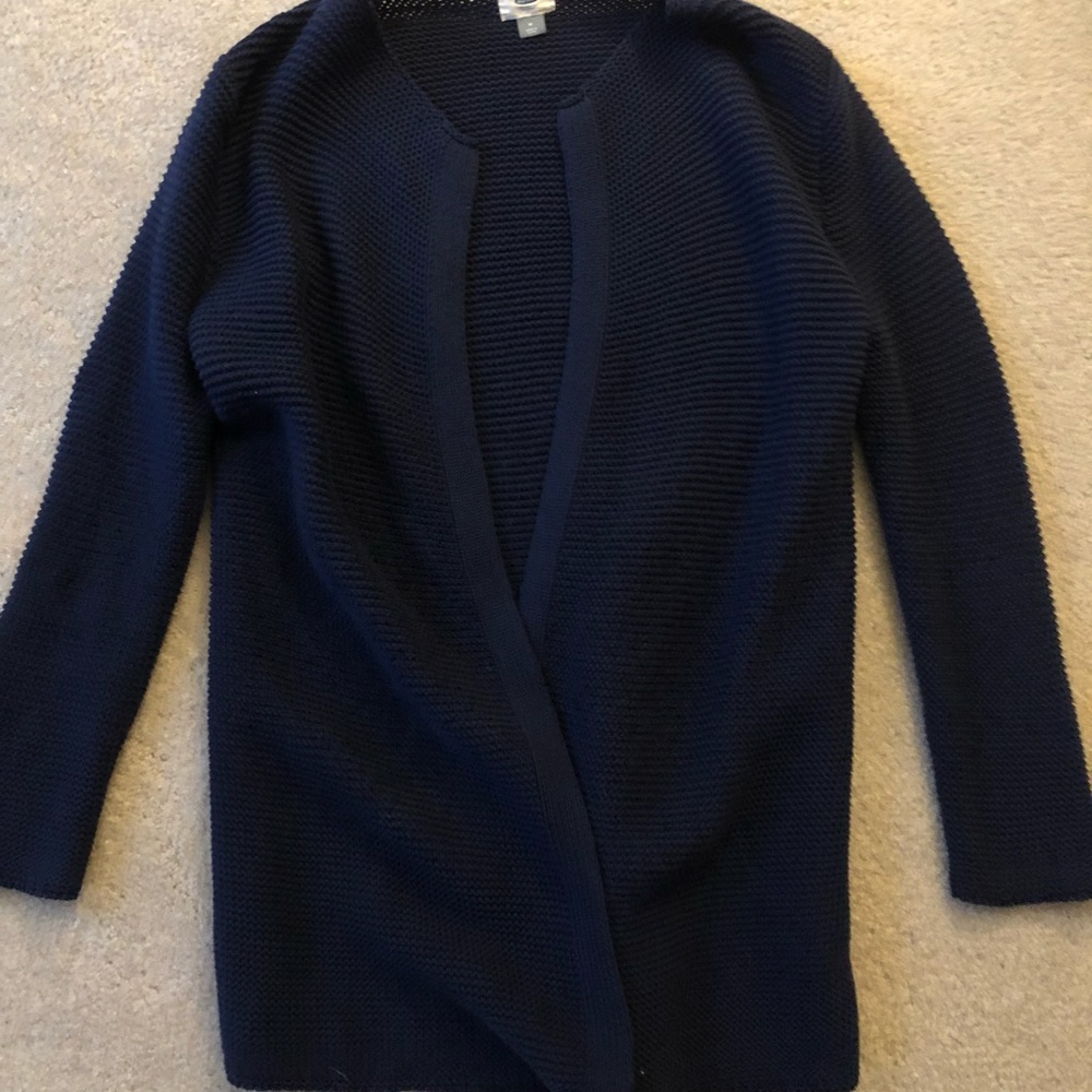 Long thick blue sweater